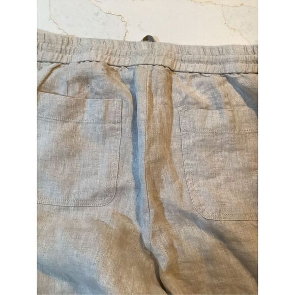 Talbots Haven Well Within 100% Linen Pants Sz LP Elastic Waist 90.00 ONLINE - Picture 8 of 9